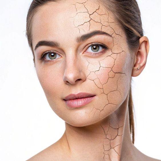 العناية بالبشرة الجافة