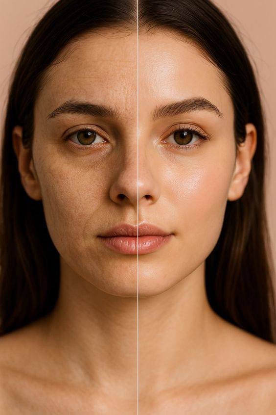 العناية بتقدم سن البشرة