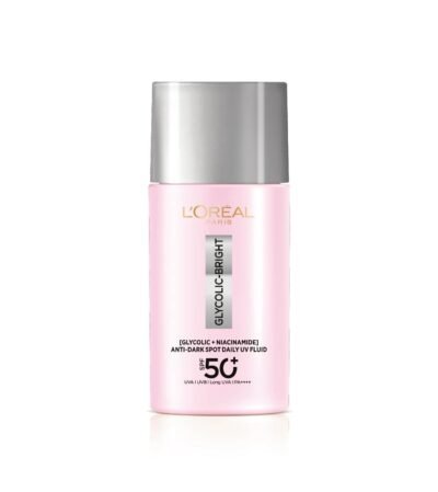 سائل يومي +spf50 مضاد للبقع الداكنة والاشعة فوق البنفسجية من لوريال باريس
